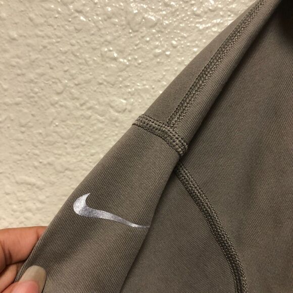 nike jacket xl gray womens fitted hooded extra large full zip solid casual tt - Picture 7 of 13